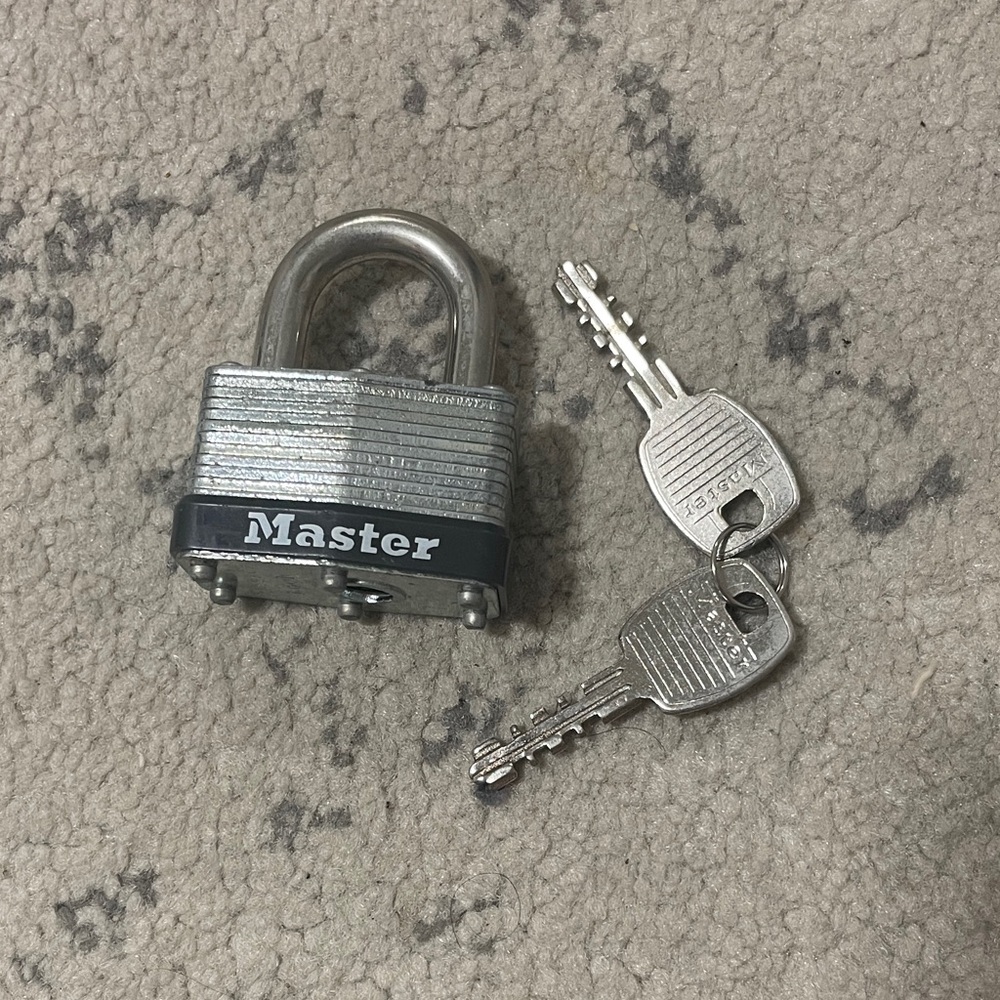 Masters Silver Padlock with Keys